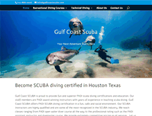 Tablet Screenshot of gulfcoastscuba.com